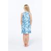 imageMatchable Family Hawaiian Luau Men Women Girl Boy Clothes in Simply Blue LeavesGirl Ruffle Tank