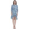 imageMatchable Family Hawaiian Luau Men Women Girl Boy Clothes in Simply Blue LeavesWomen 34 Sleeve