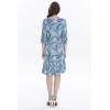 imageMatchable Family Hawaiian Luau Men Women Girl Boy Clothes in Simply Blue LeavesWomen 34 Sleeve