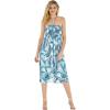 imageMatchable Family Hawaiian Luau Men Women Girl Boy Clothes in Simply Blue LeavesWomen Halter