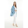 imageMatchable Family Hawaiian Luau Men Women Girl Boy Clothes in Simply Blue LeavesWomen Kimono Cardigan