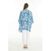 imageMatchable Family Hawaiian Luau Men Women Girl Boy Clothes in Simply Blue LeavesWomen Kimono Cardigan