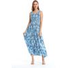 imageMatchable Family Hawaiian Luau Men Women Girl Boy Clothes in Simply Blue LeavesWomen Maxi Tank