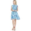 imageMatchable Family Hawaiian Luau Men Women Girl Boy Clothes in Simply Blue LeavesWomen Shirt