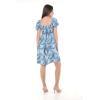 imageMatchable Family Hawaiian Luau Men Women Girl Boy Clothes in Simply Blue LeavesWomen Short Rahee