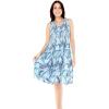 imageMatchable Family Hawaiian Luau Men Women Girl Boy Clothes in Simply Blue LeavesWomen Short Tank