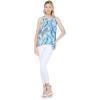 imageMatchable Family Hawaiian Luau Men Women Girl Boy Clothes in Simply Blue LeavesWomen Tank Top