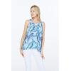 imageMatchable Family Hawaiian Luau Men Women Girl Boy Clothes in Simply Blue LeavesWomen Tank Top