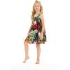 imageMatchable Family Hawaiian Luau Men Women Girl Boy Clothes in Tropical TwilightGirl Round Neck Shift