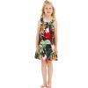 imageMatchable Family Hawaiian Luau Men Women Girl Boy Clothes in Tropical TwilightGirl Round Neck Shift