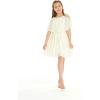 imageMatchable Family Hawaiian Wedding Beach Solid Color Men Women Girl Boy Clothes in Ivory CreamGirl Offshoulder Ruffle