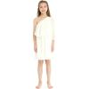 imageMatchable Family Hawaiian Wedding Beach Solid Color Men Women Girl Boy Clothes in Ivory CreamGirl One Shoulder Ruffle