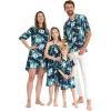 imageMatchable Family Hawaiian Luau Men Women Girl Boy Clothes in Orchid Breeze NavyWomen Short Tank