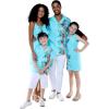 imageMatchable Family Hawaiian Luau Men Women Girl Boy Clothes in Orchid Paradise TurquoiseWomen Maxi