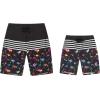 imageFather Son Matching Hawaiian Beach Board Shorts Swimwear Spandex in Flamingo PartyFlamingo Party in Black