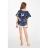 imageGirl Elastic Strap Hawaiian Luau Poncho Top in Christmas Santa in Hawaii RedChristmas Santa in Hawaii Navy