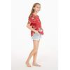 imageGirl Elastic Strap Hawaiian Luau Poncho Top in Christmas Santa in Hawaii RedChristmas Santa in Hawaii Red