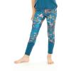 imageGirls Hawaiian Athletic Sportswear Leggings Pants with Pockets in Floral PatternsCrayon Palms Green