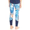 imageGirls Hawaiian Athletic Sportswear Leggings Pants with Pockets in Floral PatternsFirebird Blue White