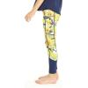 imageGirls Hawaiian Athletic Sportswear Leggings Pants with Pockets in Floral PatternsGarden Poppy Yellow