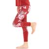 imageGirls Hawaiian Athletic Sportswear Leggings Pants with Pockets in Floral PatternsLotus and Orchid Red