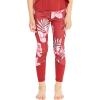 imageGirls Hawaiian Athletic Sportswear Leggings Pants with Pockets in Floral PatternsLotus and Orchid Red