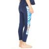 imageGirls Hawaiian Athletic Sportswear Leggings with Pockets Side Floral in Floral PatternsFirebird Blue White