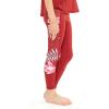 imageGirls Hawaiian Athletic Sportswear Leggings with Pockets Side Floral in Floral PatternsLotus and Orchid Red