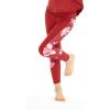 imageGirls Hawaiian Athletic Sportswear Leggings with Pockets Side Floral in Floral PatternsLotus and Orchid Red