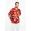 imageHawaii Hangover Hawaiian Shirt Aloha Shirt in Classic Hibiscus RedSunset With Dolphin  Red