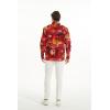 imageHawaii Hangover Mens Hawaiian Long Sleeve Fit Shirt Aloha Shirt Sunset and DolphinVintage Classic Hibiscus  Red