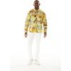 imageHawaii Hangover Mens Hawaiian Long Sleeve Fit Shirt Aloha Shirt Sunset and DolphinVintage Classic Hibiscus  Yellow