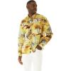 imageHawaii Hangover Mens Hawaiian Long Sleeve Fit Shirt Aloha Shirt Sunset and DolphinVintage Classic Hibiscus  Yellow