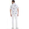imageHawaii Hangover Mens Hawaiian Shirt Aloha Shirt The New Classic Map FlamingoWhite