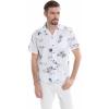 imageHawaii Hangover Mens Hawaiian Shirt Aloha Shirt The New Classic Map FlamingoWhite