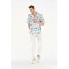 imageHawaii Hangover Mens Hawaiian Shirt Aloha Shirt Vintage Tropical ToileFlamingo in Love White