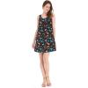 imageMatchable Family Hawaiian Luau Men Women Girl Boy Clothes in Flamingo Party BlackWomen Round Neck Shift Dress
