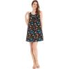 imageMatchable Family Hawaiian Luau Men Women Girl Boy Clothes in Flamingo Party BlackWomen Round Neck Shift Dress