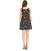 imageMatchable Family Hawaiian Luau Men Women Girl Boy Clothes in Flamingo Party BlackWomen Round Neck Shift Dress