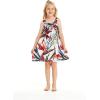 imageMatchable Family Hawaiian Luau Men Women Girl Boy Clothes in Garden at DawnGirl Round Neck Shift