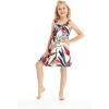 imageMatchable Family Hawaiian Luau Men Women Girl Boy Clothes in Garden at DawnGirl Round Neck Shift