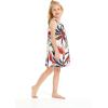 imageMatchable Family Hawaiian Luau Men Women Girl Boy Clothes in Garden at DawnGirl Round Neck Shift