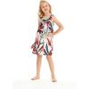 imageMatchable Family Hawaiian Luau Men Women Girl Boy Clothes in Garden at DawnGirl Round Neck Shift