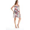 imageMatchable Family Hawaiian Luau Men Women Girl Boy Clothes in Garden at DawnWomen Round Neck Shift Dress