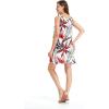 imageMatchable Family Hawaiian Luau Men Women Girl Boy Clothes in Garden at DawnWomen Round Neck Shift Dress