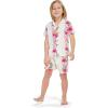 imageMatchable Family Hawaiian Luau Men Women Girl Boy Clothes in Pink Hibiscus Vine WhiteBoy Short Sleeve