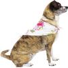 imageMatchable Family Hawaiian Luau Men Women Girl Boy Clothes in Pink Hibiscus Vine WhiteDog Bandana