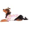 imageMatchable Family Hawaiian Luau Men Women Girl Boy Clothes in Pink Hibiscus Vine WhiteDog Shirt