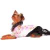 imageMatchable Family Hawaiian Luau Men Women Girl Boy Clothes in Pink Hibiscus Vine WhiteDog Shirt
