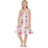 imageMatchable Family Hawaiian Luau Men Women Girl Boy Clothes in Pink Hibiscus Vine WhiteGirl Shift